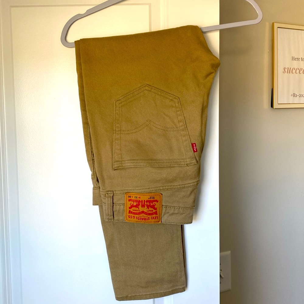 Levis 512 Khaki Jeans